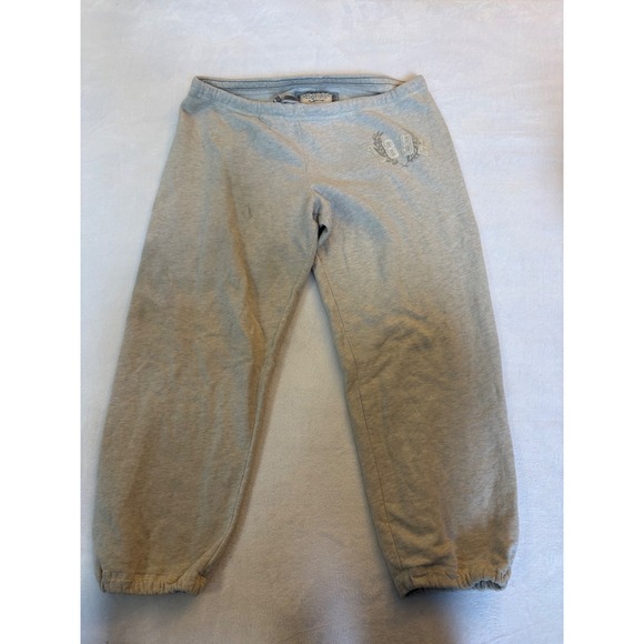 Abercrombie & Fitch Pants - Abercrombie & Fitch Womens Gray 1892 Logo Sweatpants Joggers Large Vintage Style